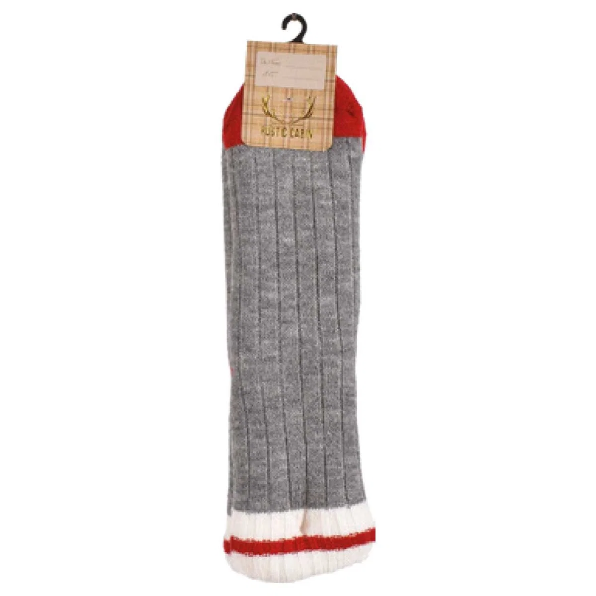 First-Class Sweater Knit Slipper Socks Sherpa Lined Smooth