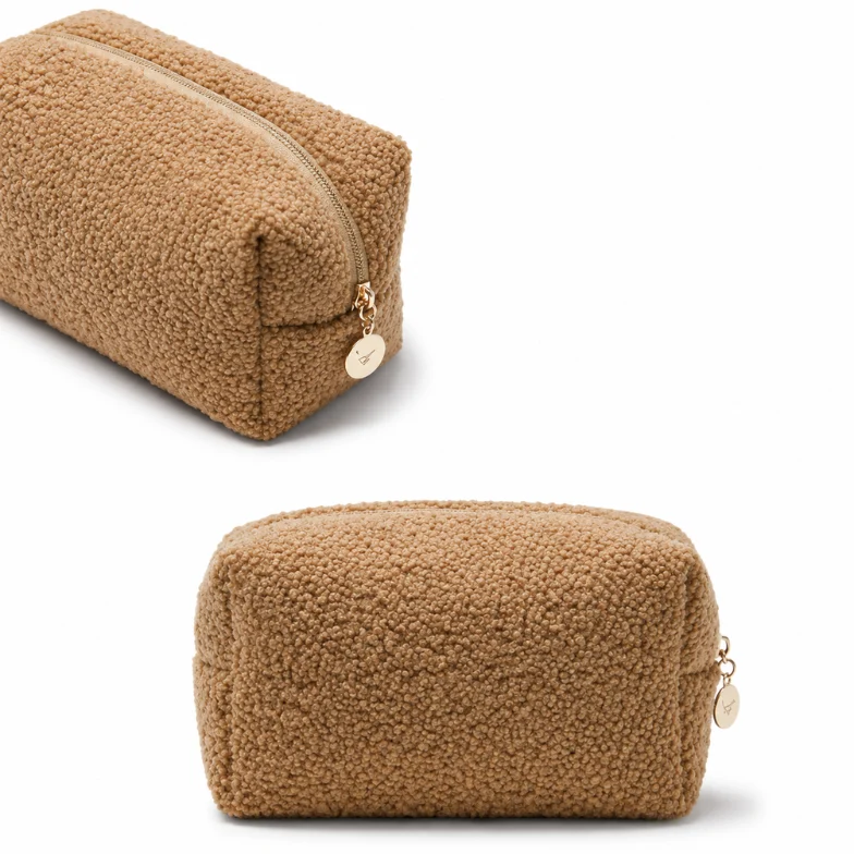 Outstanding Sherpa Zip-Top Cosmetic Bag Fast