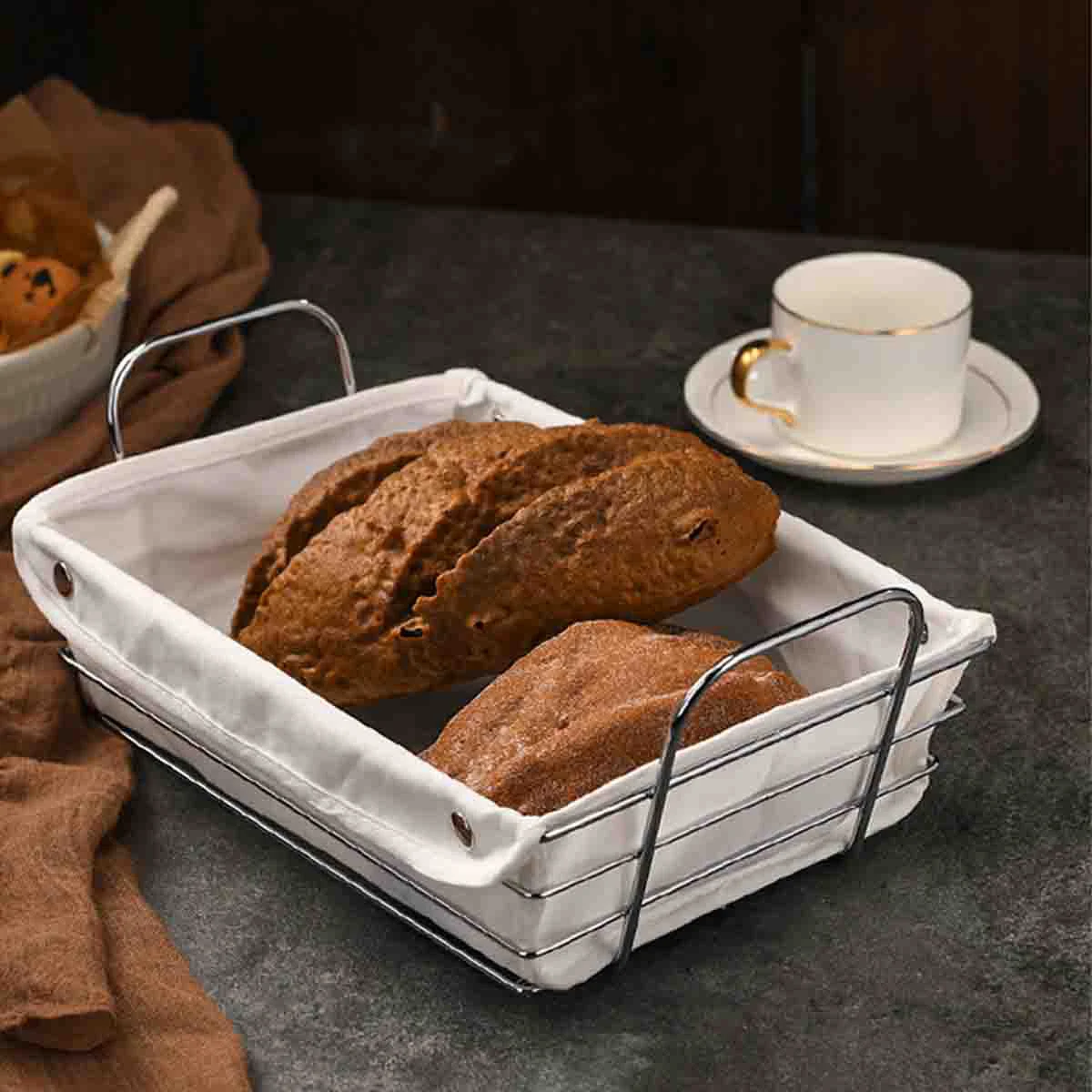 Authentic À La Cuisine - Long Souare Bread Basket High-End