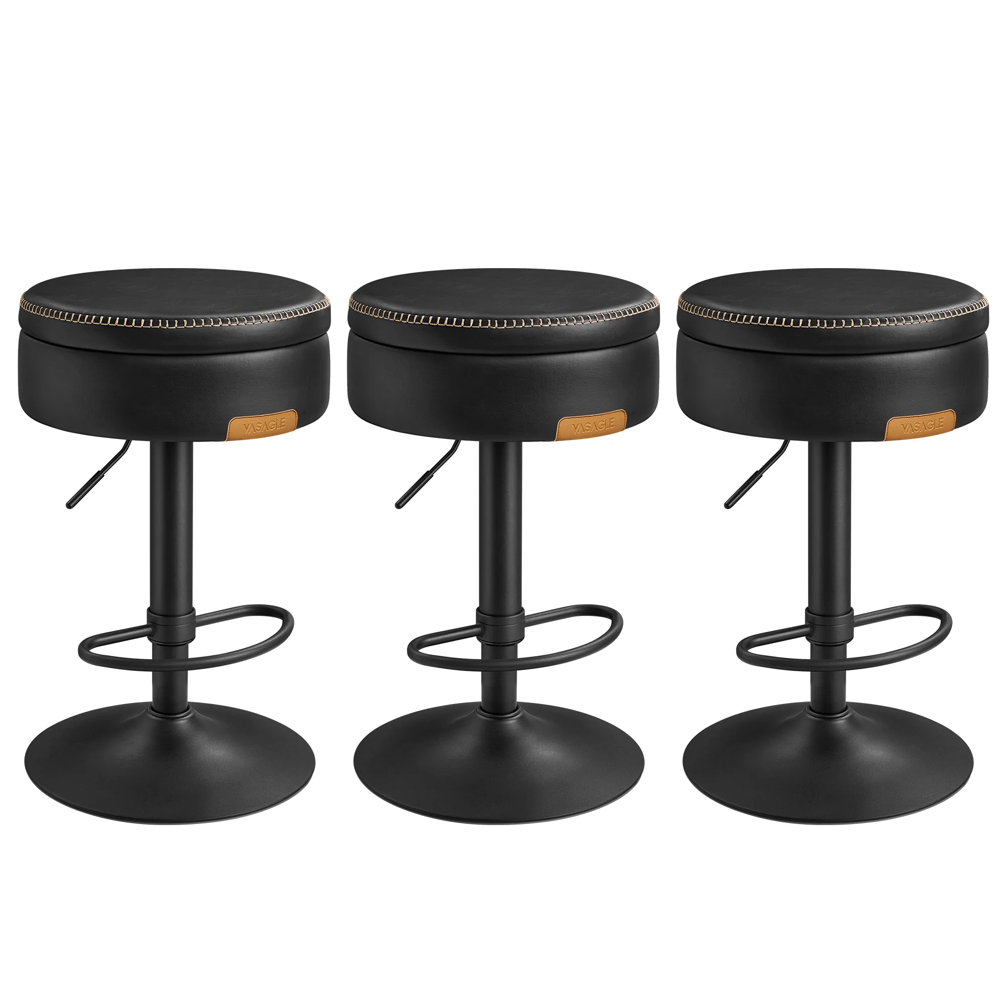 Luxury VASAGLE VASAGLE EKHO Collection - 360° Swivel Bar Stools Set of 3 Selected
