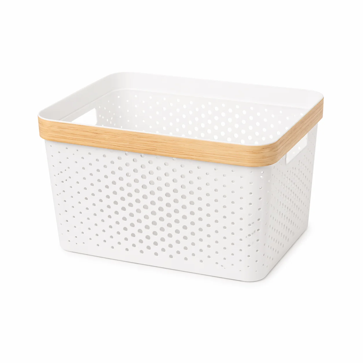 Smooth Storage Box With Bamboo Print 14.2 x10.6 x9.4 Prestigious