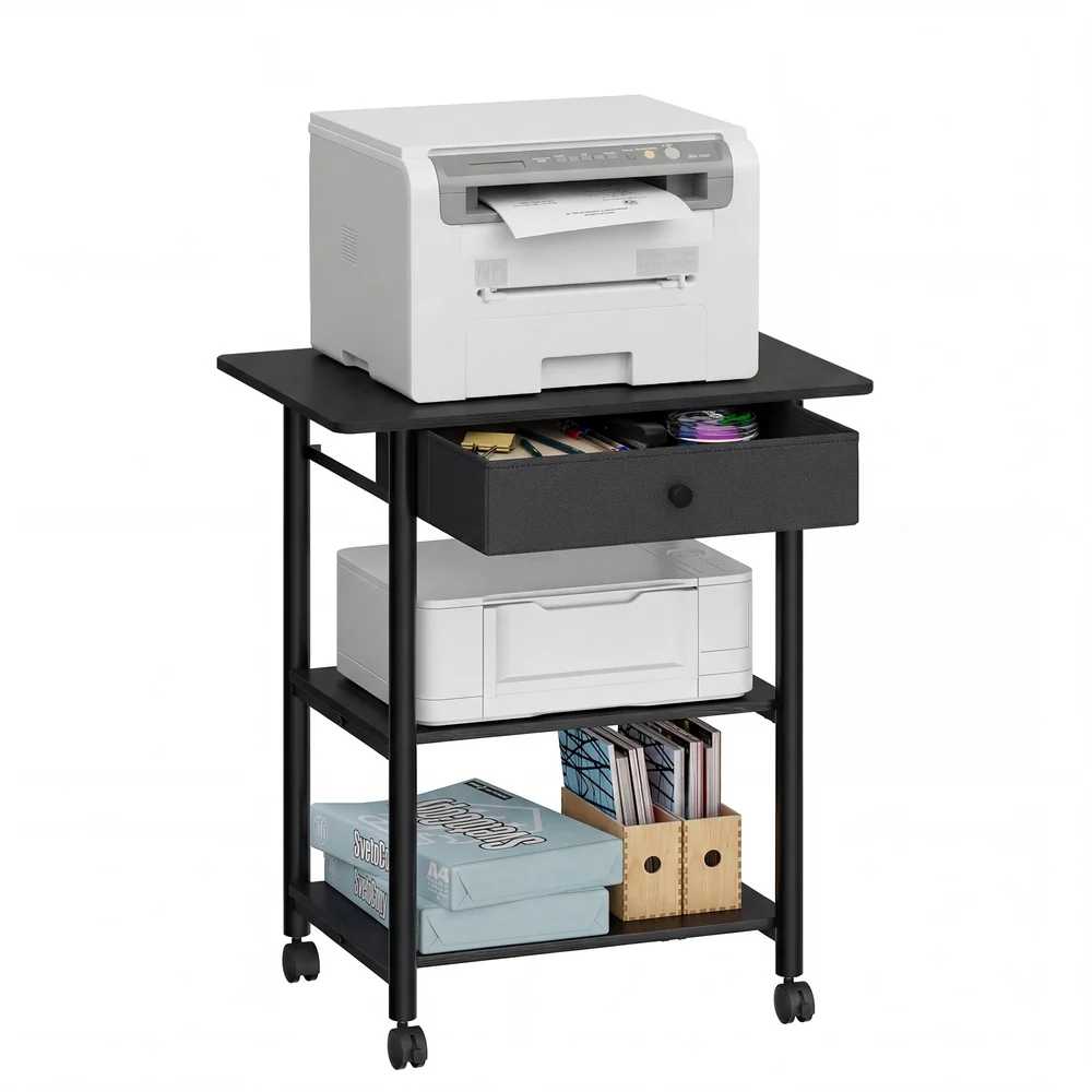 Certified VASAGLE Move Office Supplies Easily with a Rolling Printer Stand Authentic