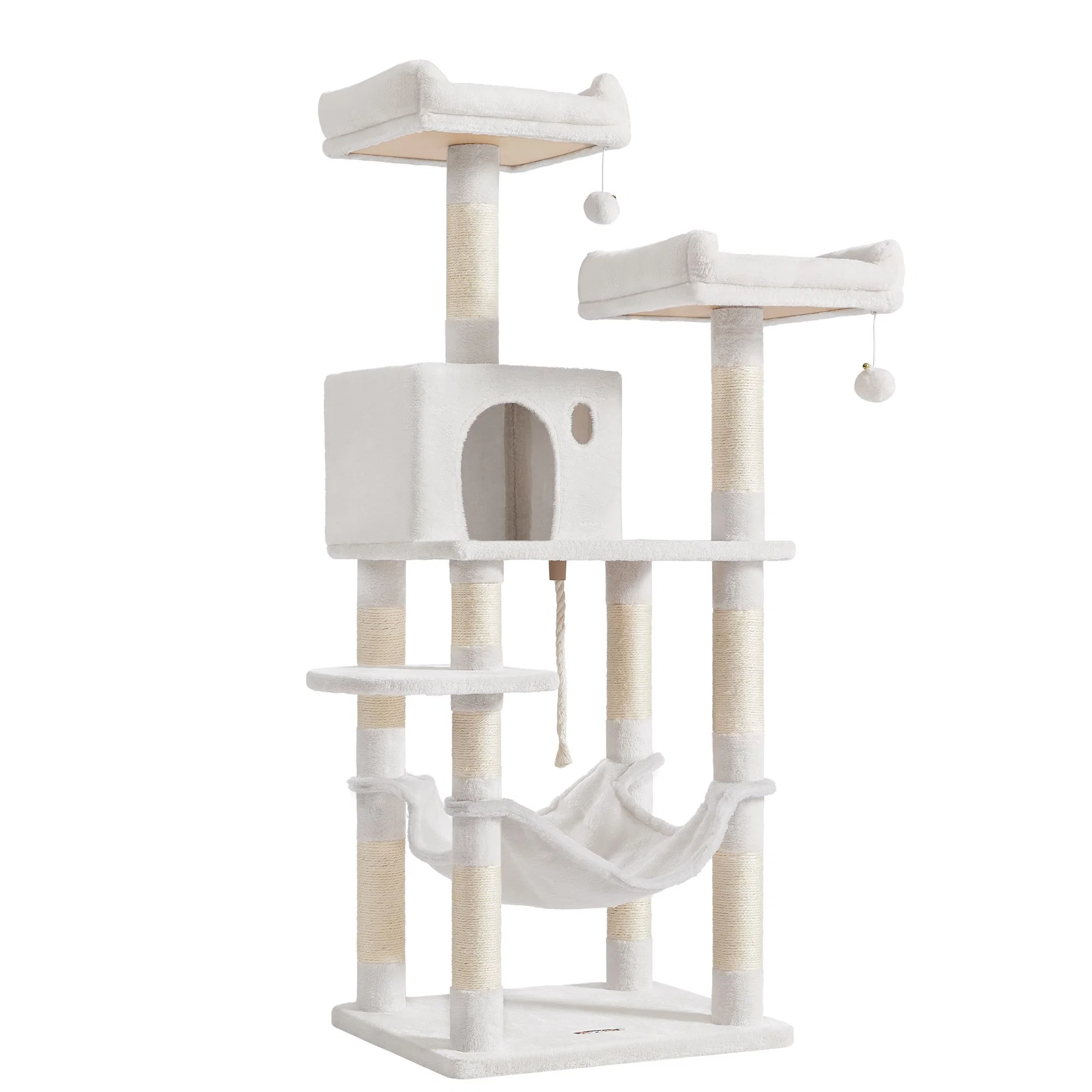 Premium Feandrea Multi Level Cat Tree Tower with Plush Condo and Scratching Posts Clean