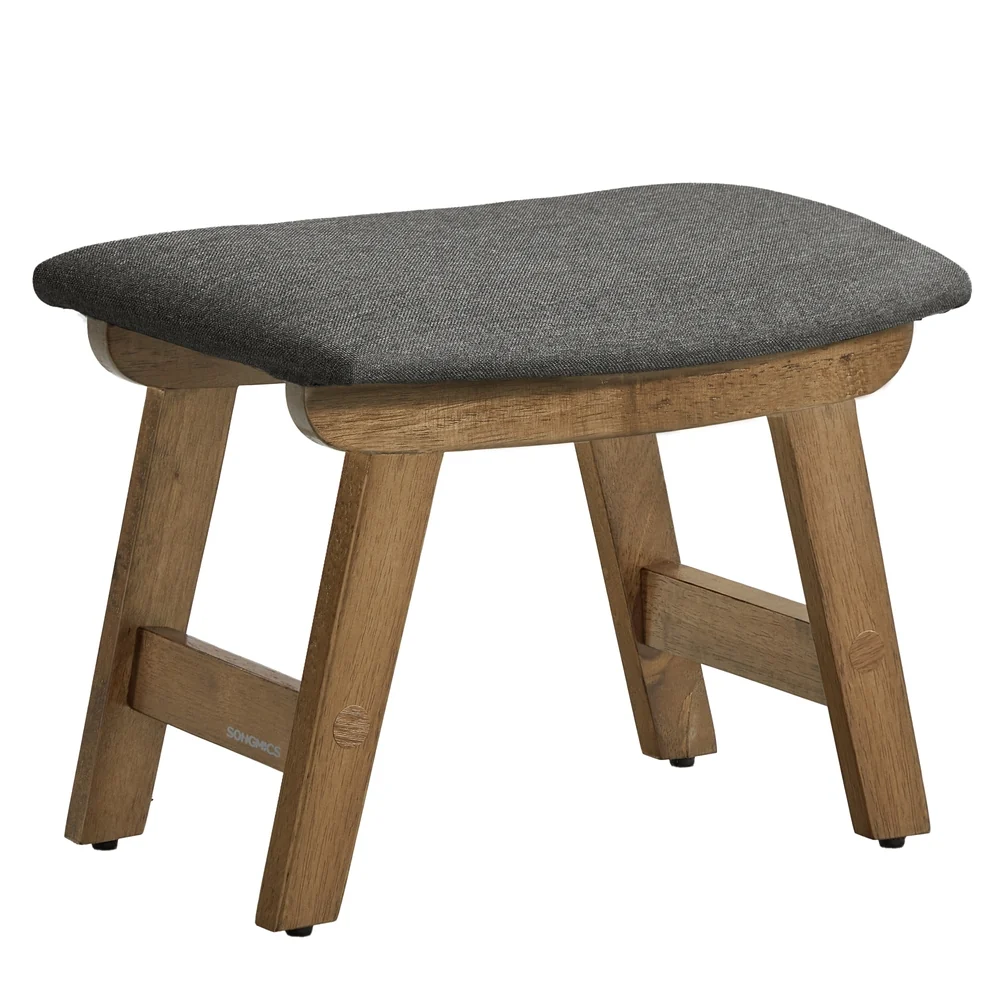 Soft SONGMICS Padded footstool with removable cover for living room Environmentally Friendly