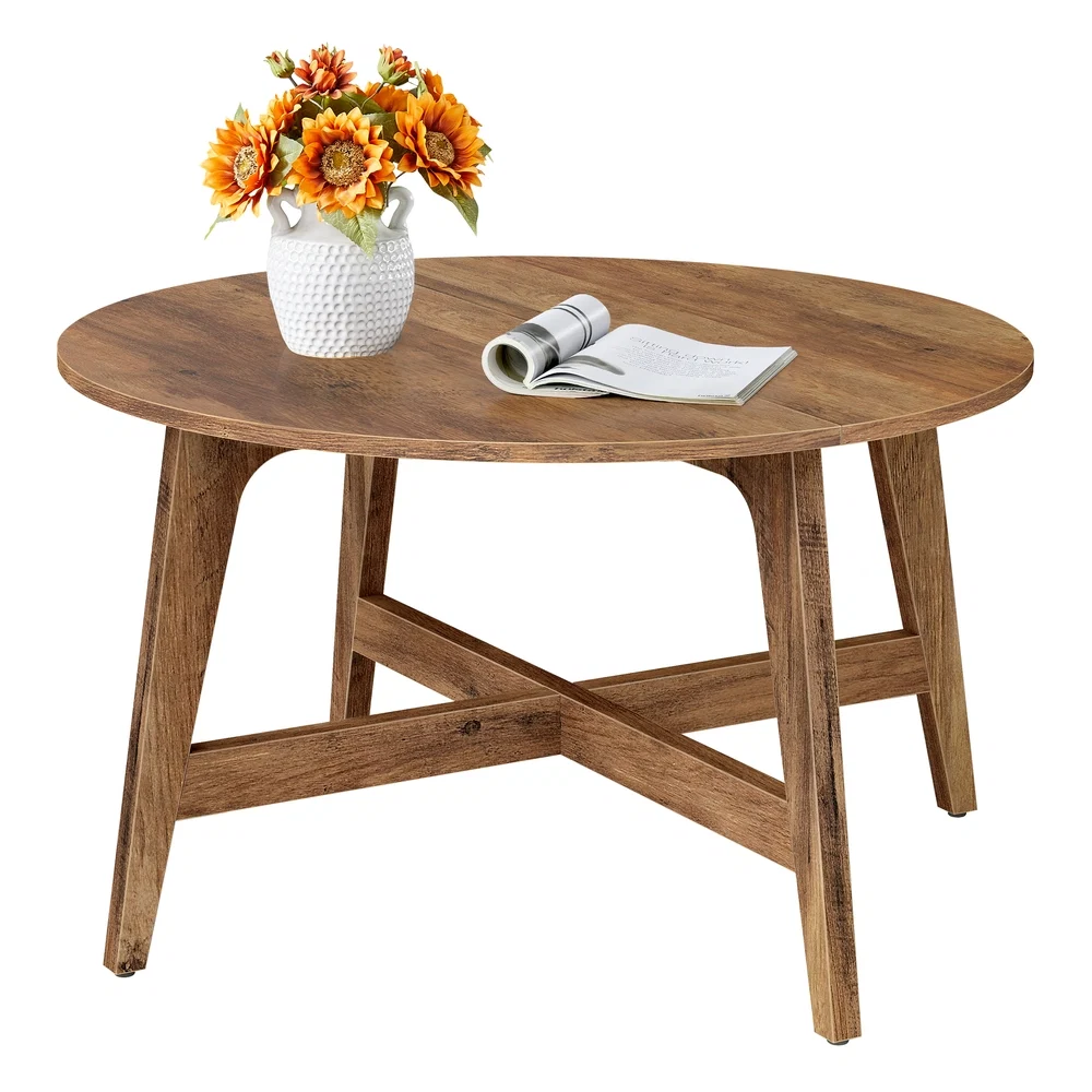 First-Class VASAGLE MAEZO Collection - Round Coffee Table with Tapered Legs Recyclable