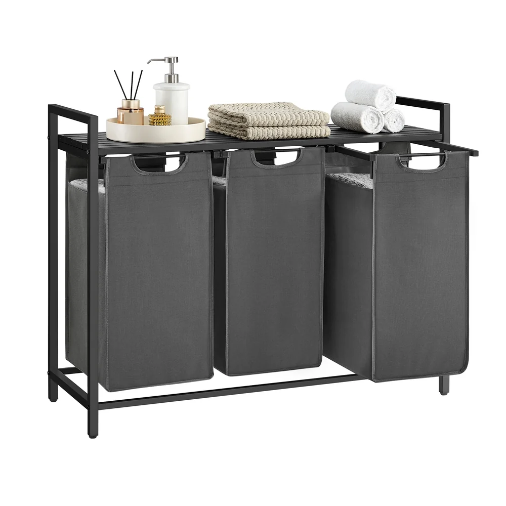 Practical VASAGLE Laundry Hamper with Removable Bags Premium Material