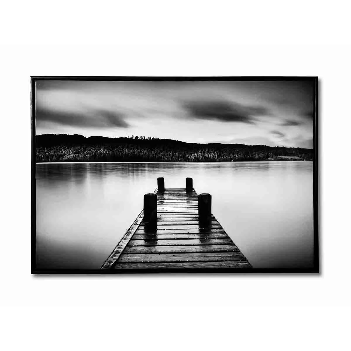 Fast Lauren Taylor - Abstract Canvas Print Lake Scene 60x90 Minimalist