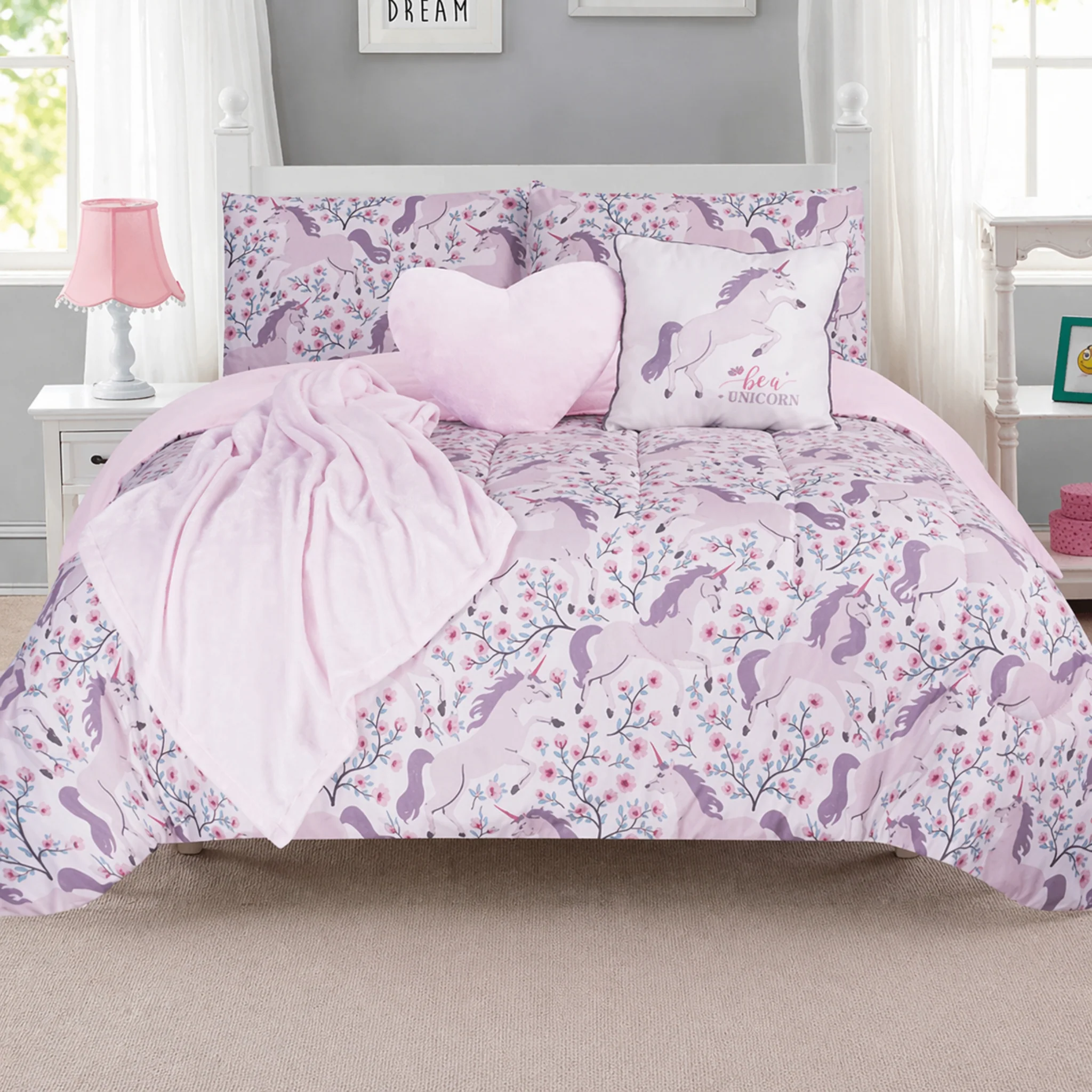Sustainable Lauren Taylor - BCBG UNICORN Girls Comforter Set Durable