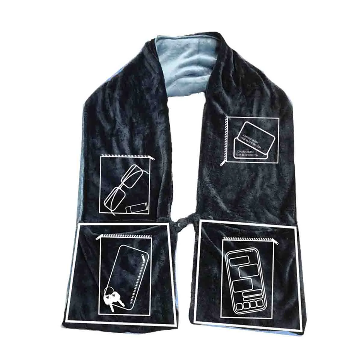 Refined Lauren Taylor - Fleece Travel Scarf Fashionable