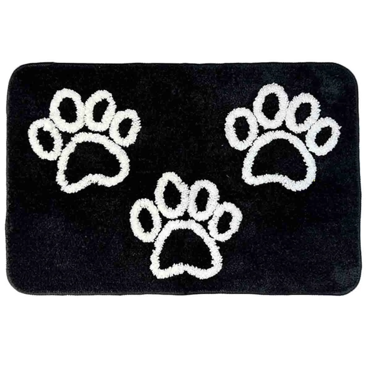 Relaxed SPA- DOGS Paw Print Bath Mat Premium Material