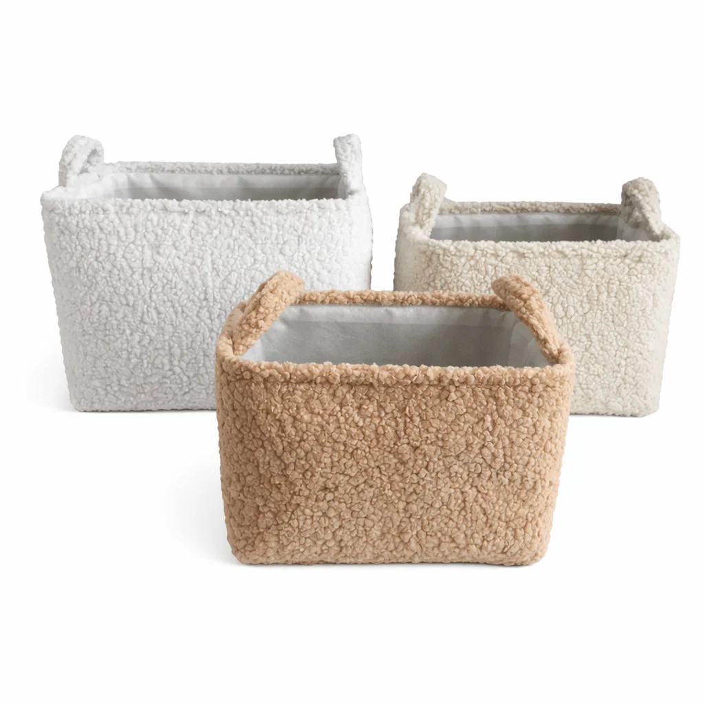 Exclusive Lauren Taylor-Boucle Rect. Basket 31X22XH22 Eco-Friendly