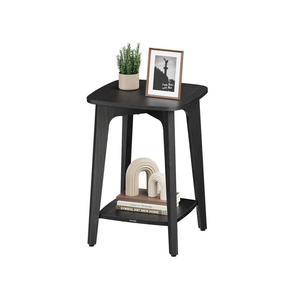 Selected VASAGLE MAEZO Collection - 2-Tier Small Square End Table Innovative