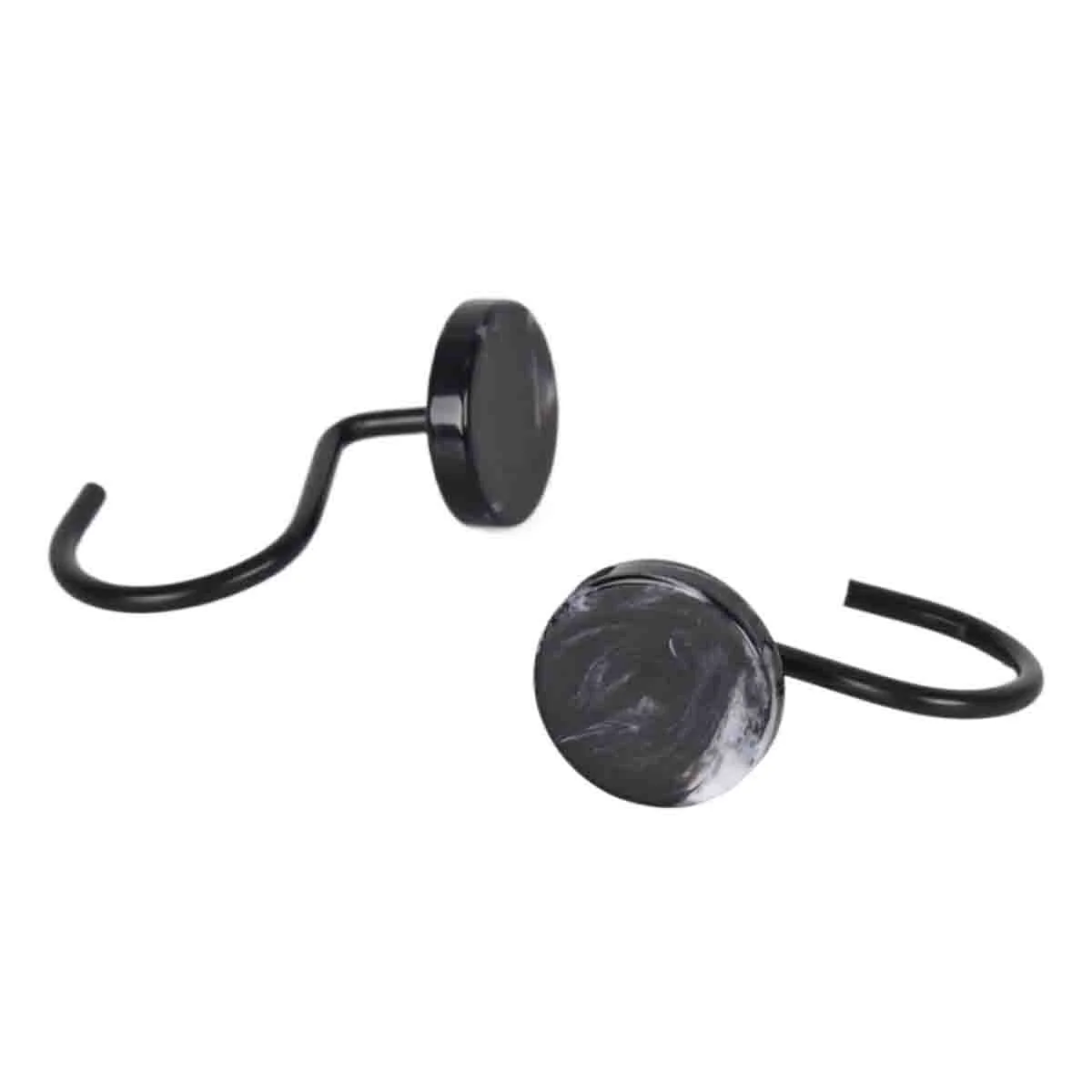 Optimized SPA-Set of 12 PK Shower Curtains Hooks Effective