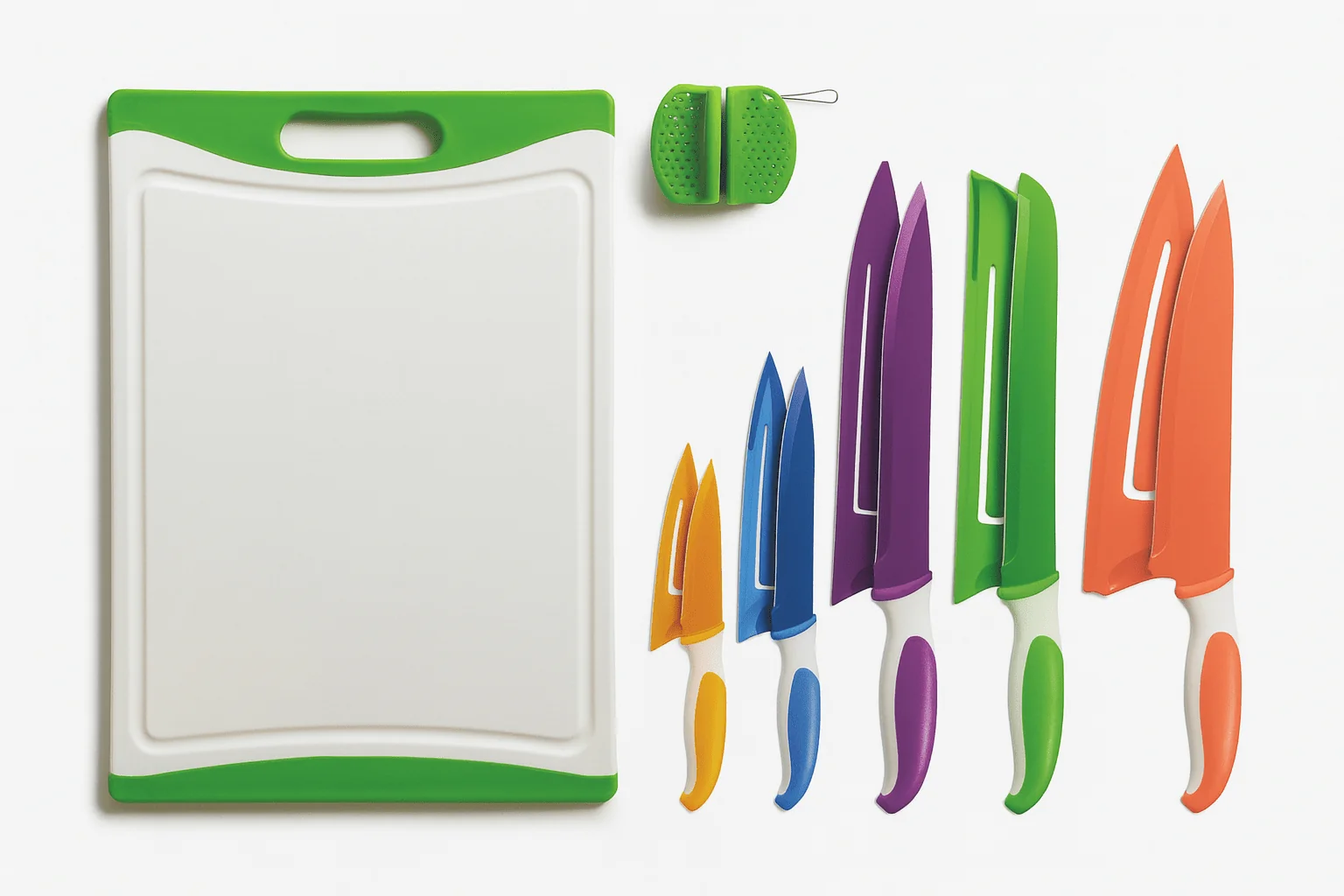 Eco-Friendly 12 Pcs Cutting Board and Knife set Top-Quality