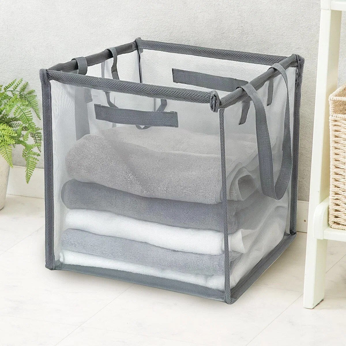 Breathable FOLDING BASKET S GY YT01 Reusable