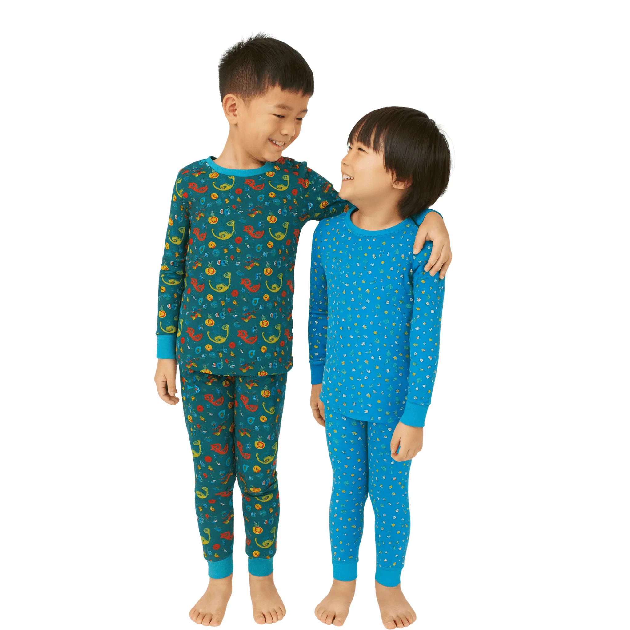 Smooth Boys Printed Pajama Set with Contrast Cuffs 7 to 18 Healthy