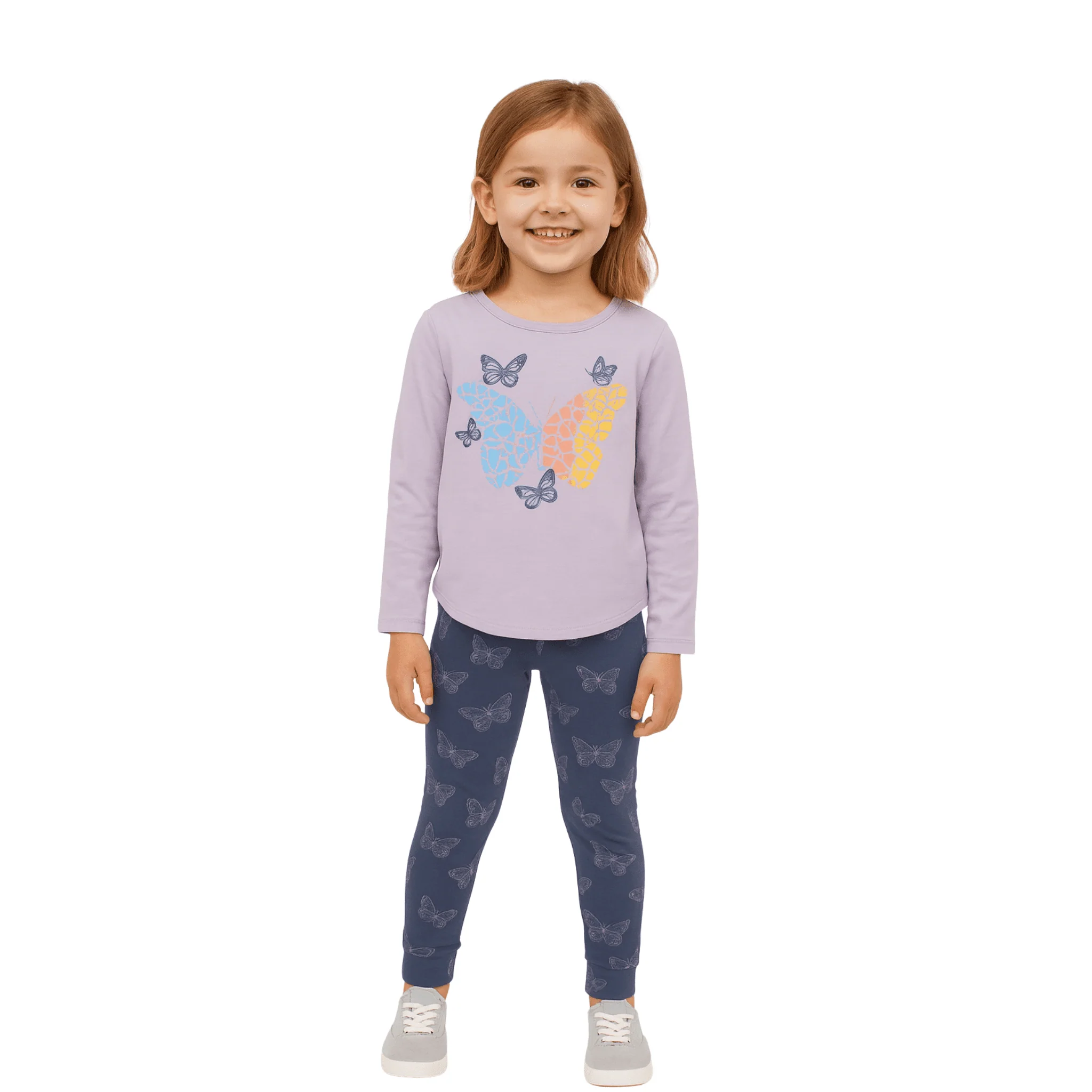 Exceptional Girls Printed Long-Sleeve Top and Legging Set 2 to 6 Unique