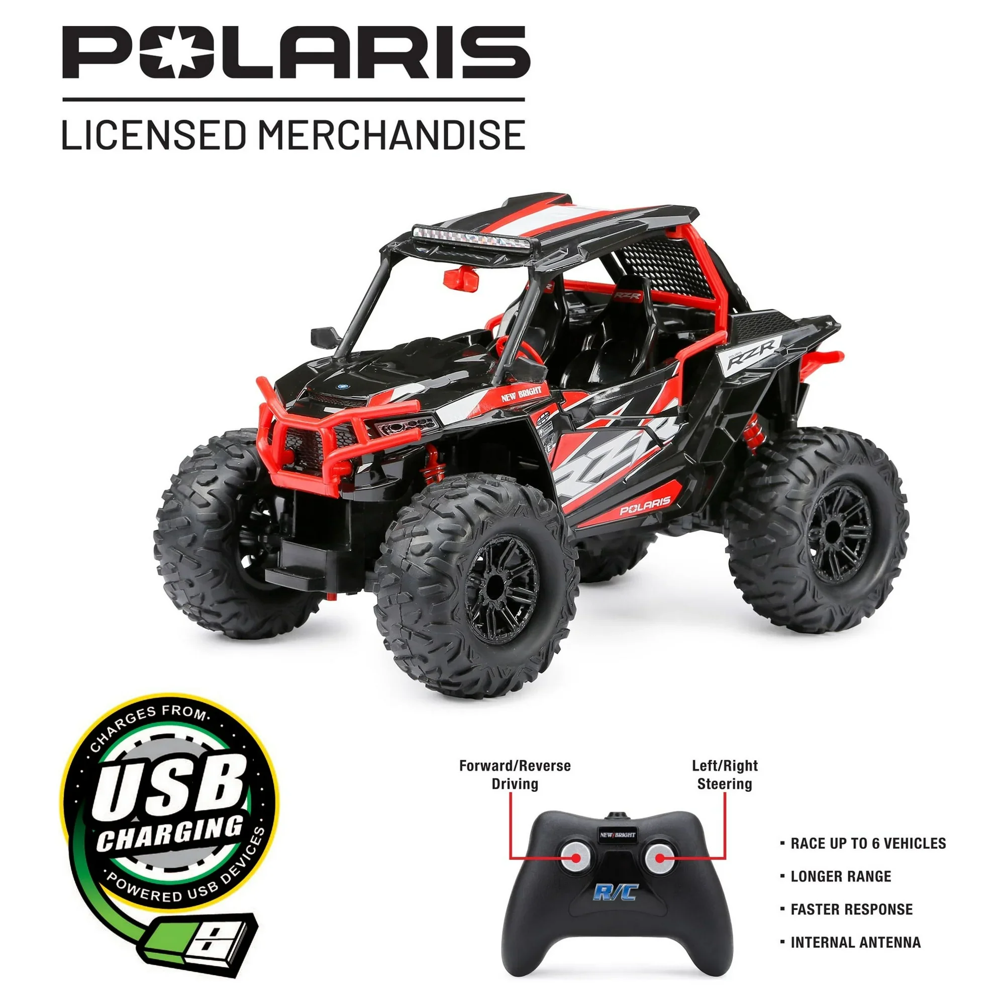 Traditional 1 14 Scale R C Polaris RZR RED BLUE USB Professional