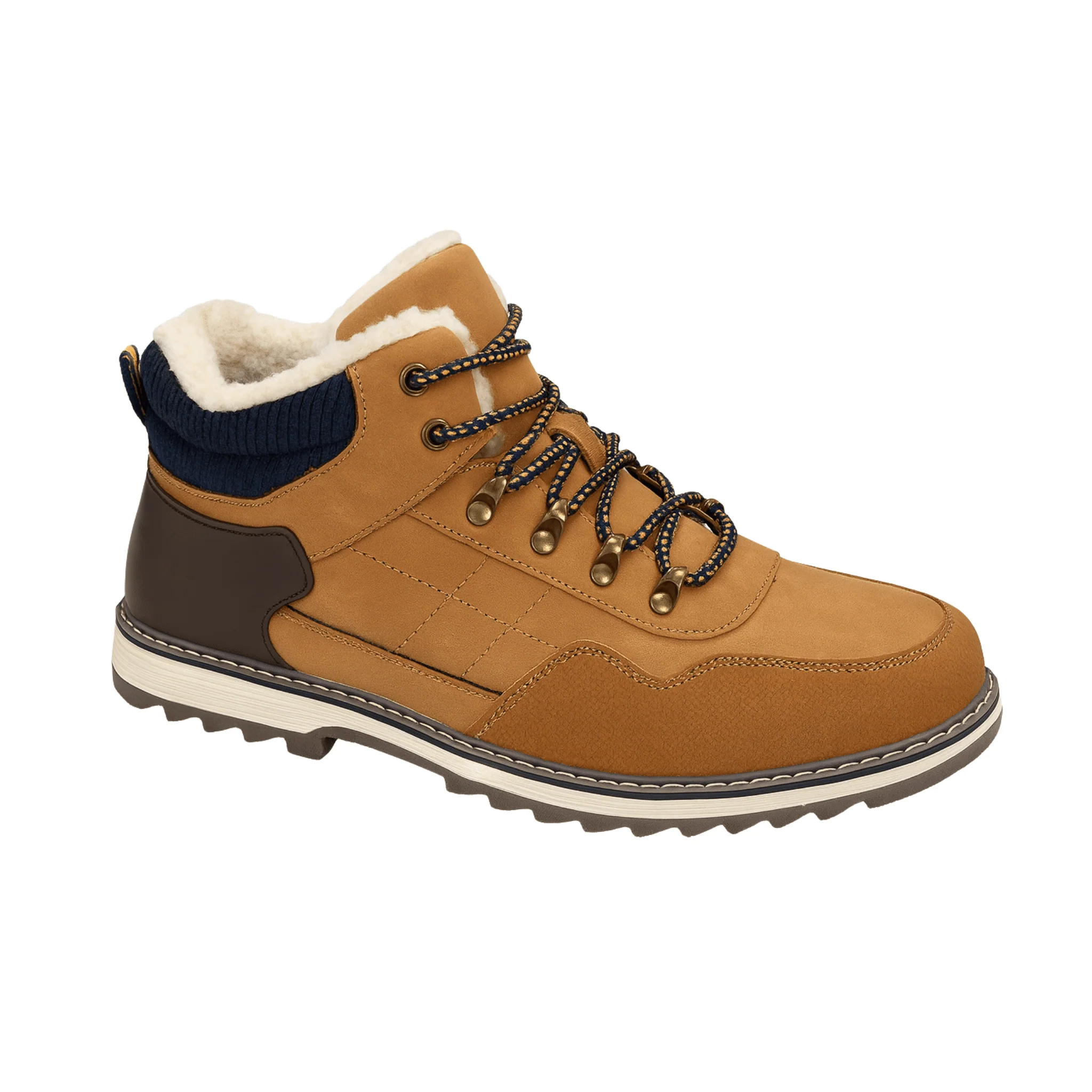 Breathable Men s Faux-Fur Lined Outdoor Boot Reusable