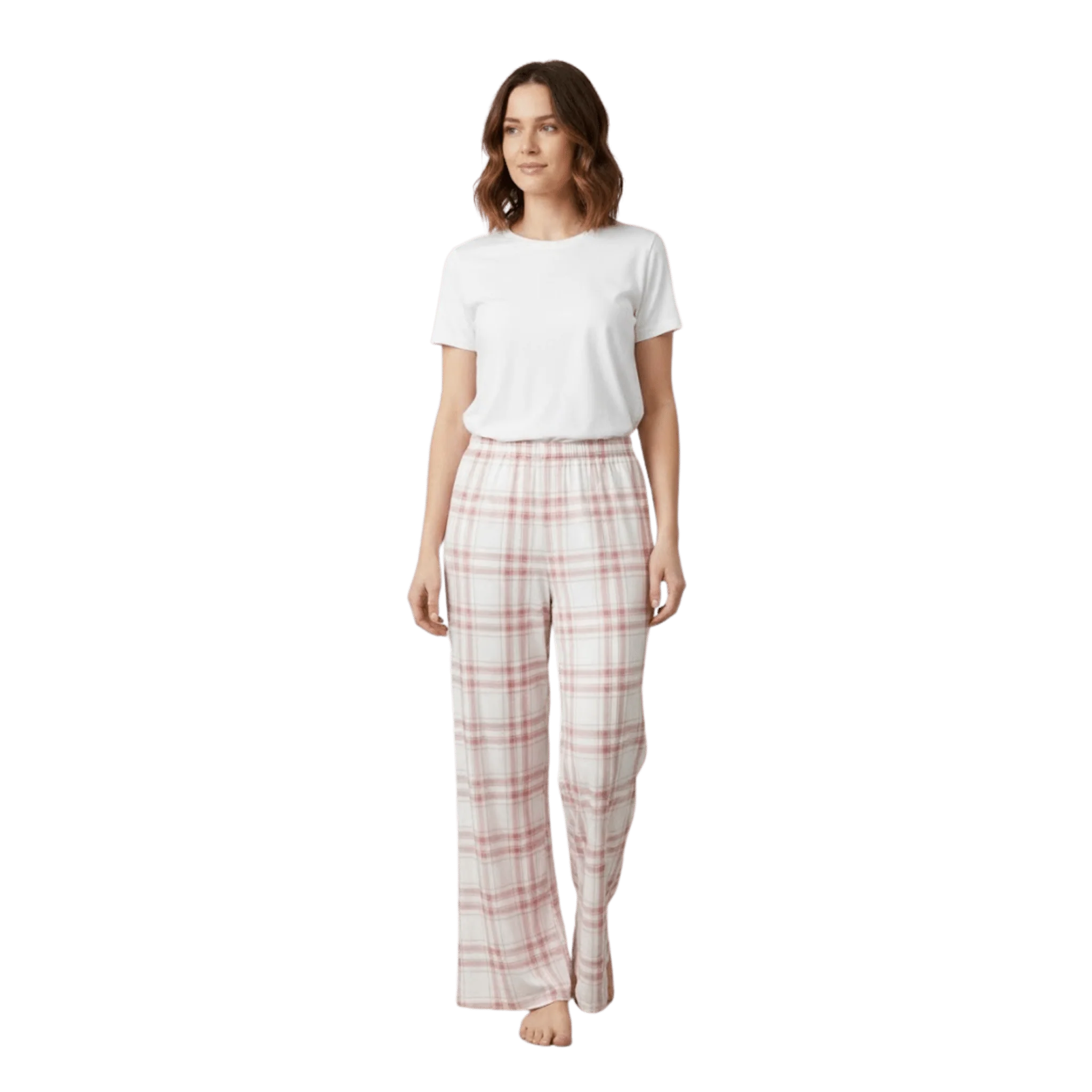 High-End Women s Soft Lounge Pajama Pants – Printed Plaid Collection Responsible
