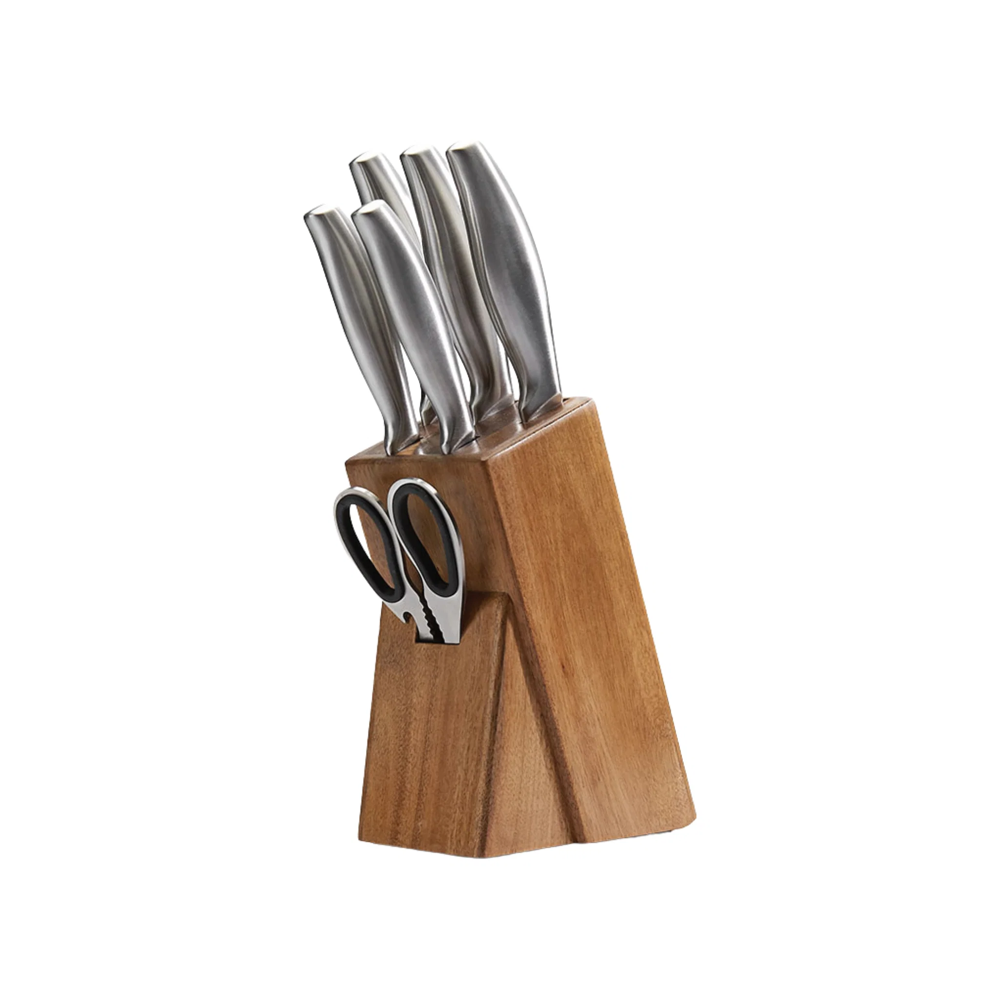 Crafted Harlow 7-Pc Knife Block Set Stylish