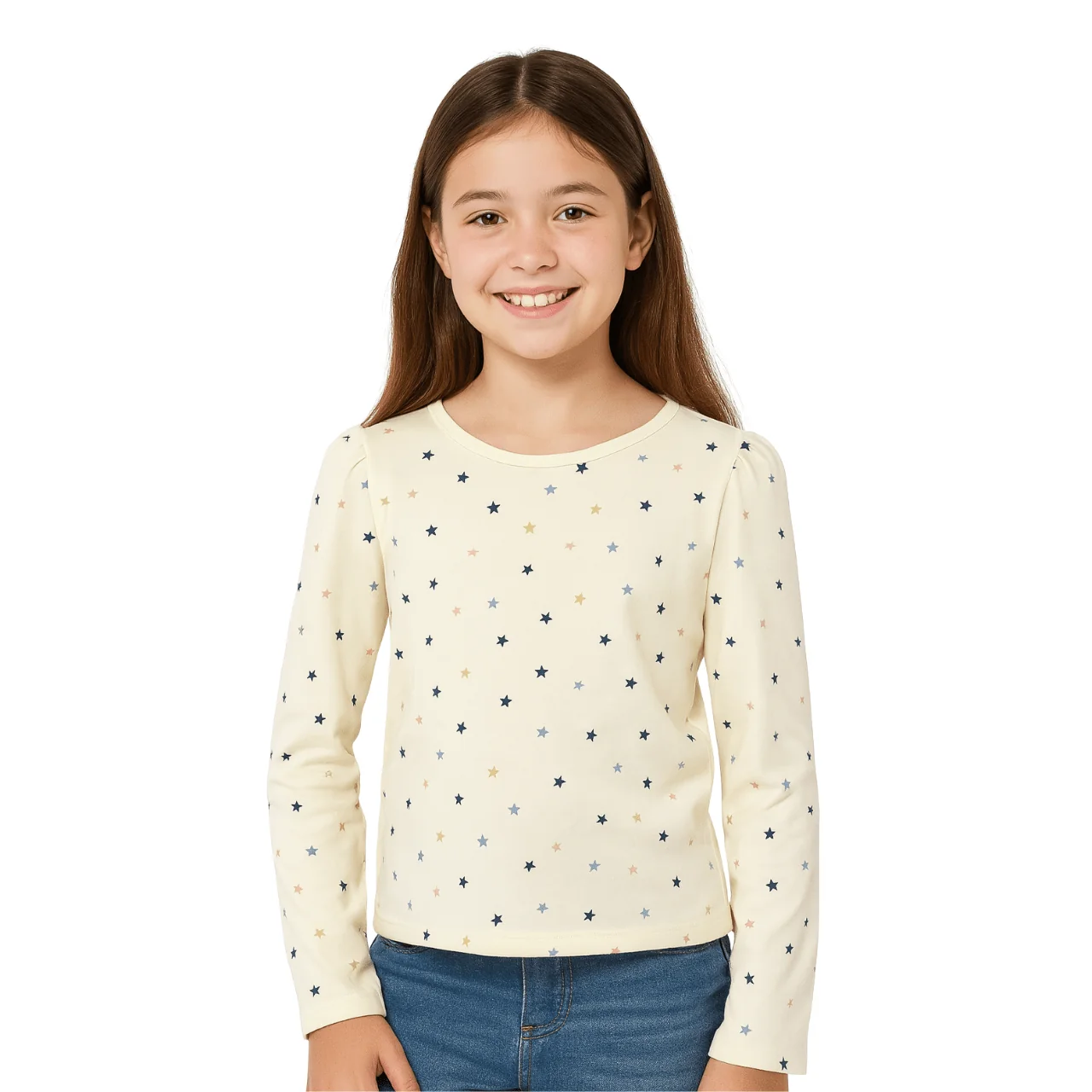 Quality Long Sleeve Puff Shoulder Tee Consistent