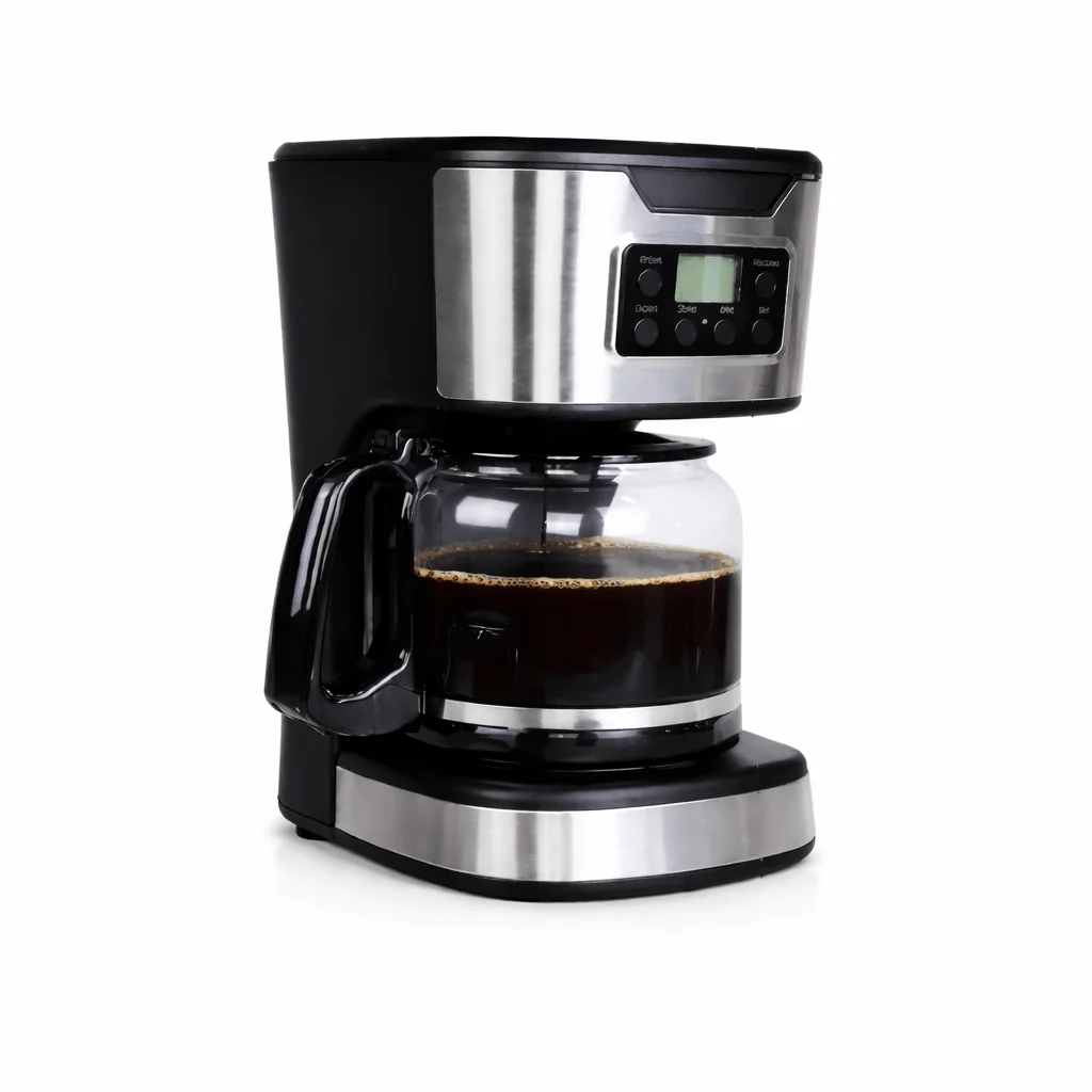 Casual 12-Cup Digital Coffee Maker – 1.8L Capacity High-Grade