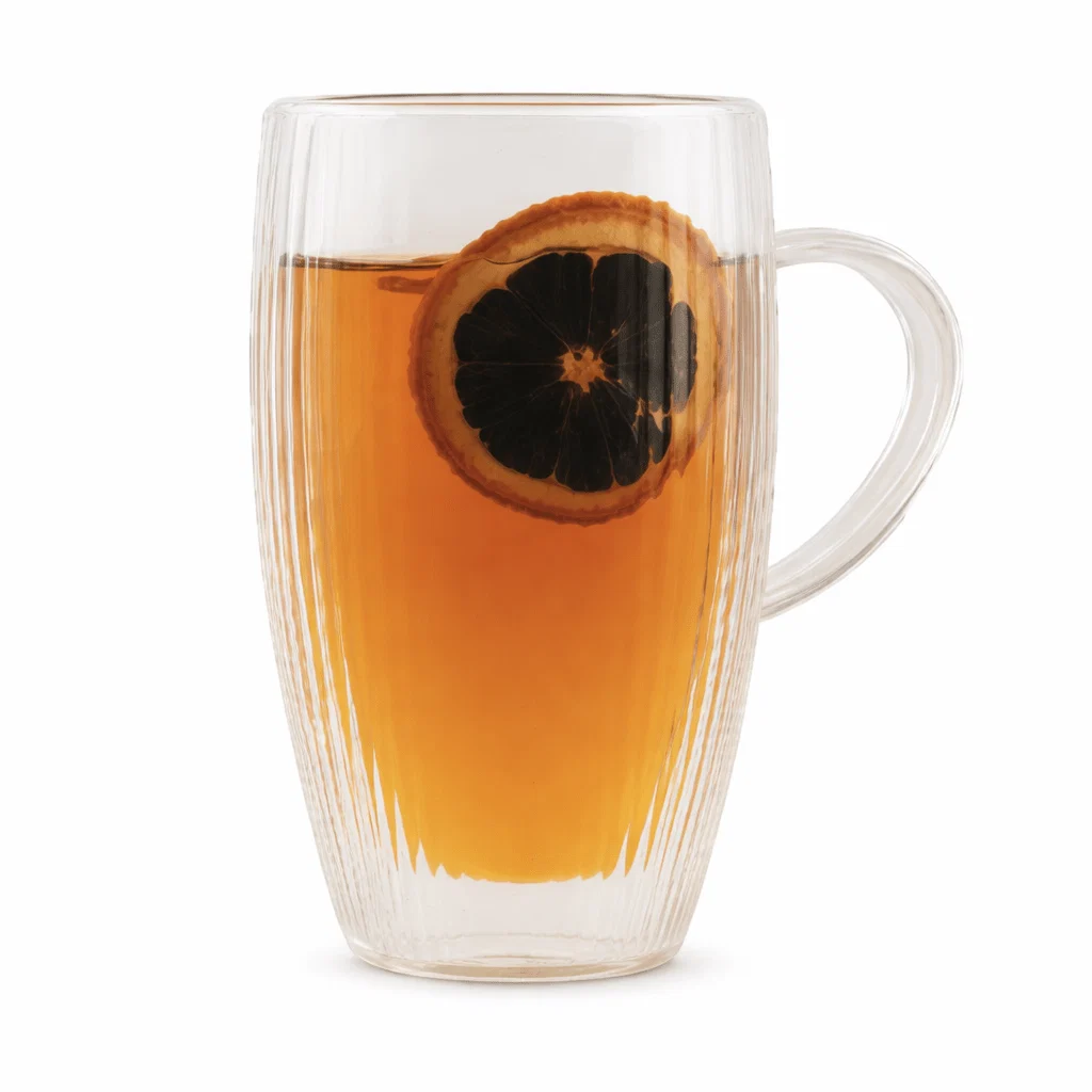 Reliable NUVO Set of 2 Double-Walled Ribbed Tea Mugs Premium