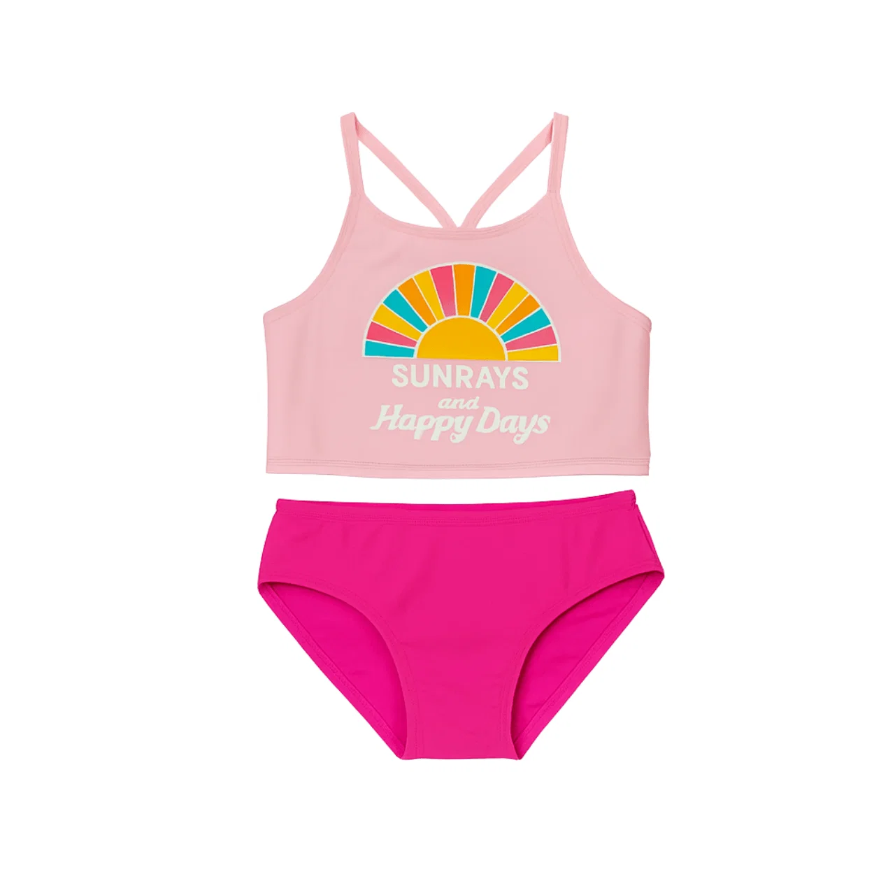 Solid Girls Printed Bikini Set World-Class