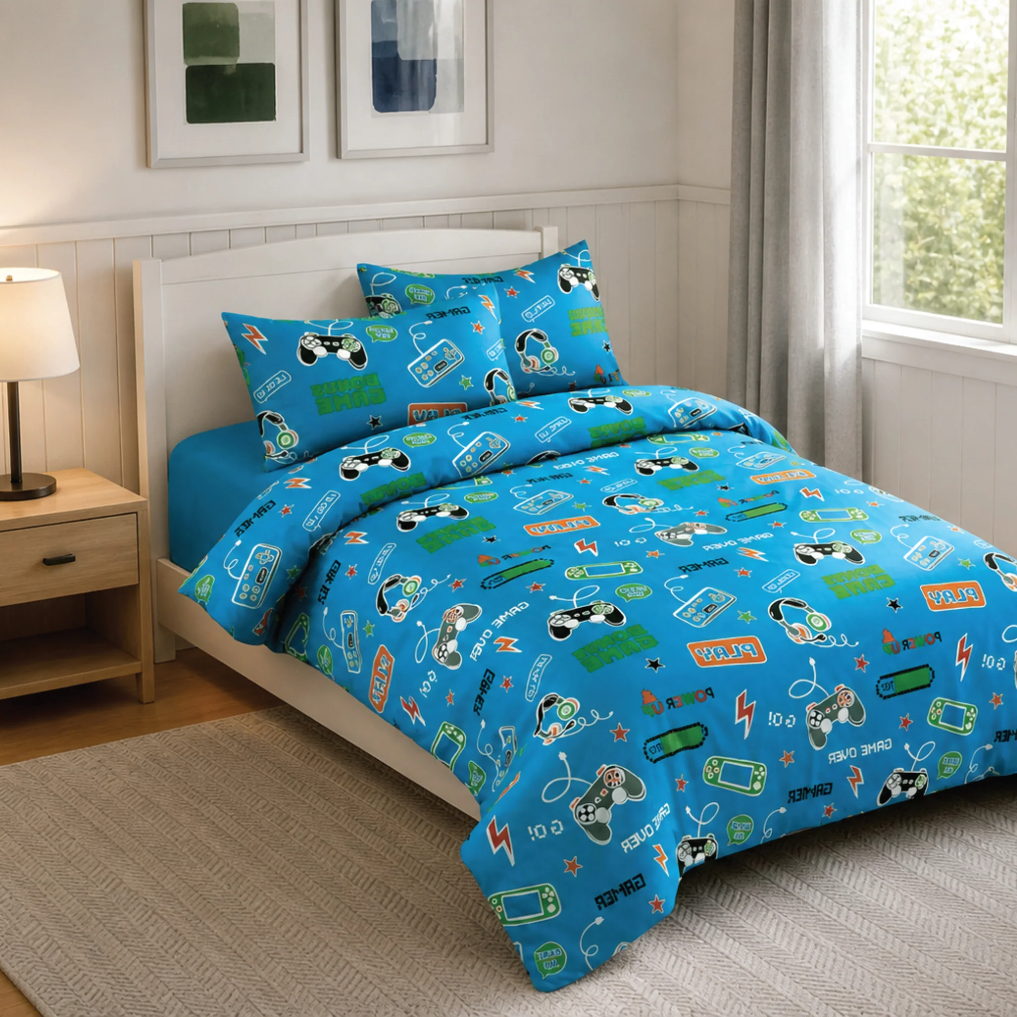 Original Design GAMER 4-Piece Comforter Set Carefully Designed