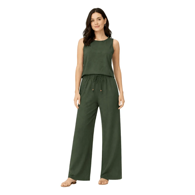 Durable JouJou Airflow Sleeveless Top Palazzo Pant Set High-Performance