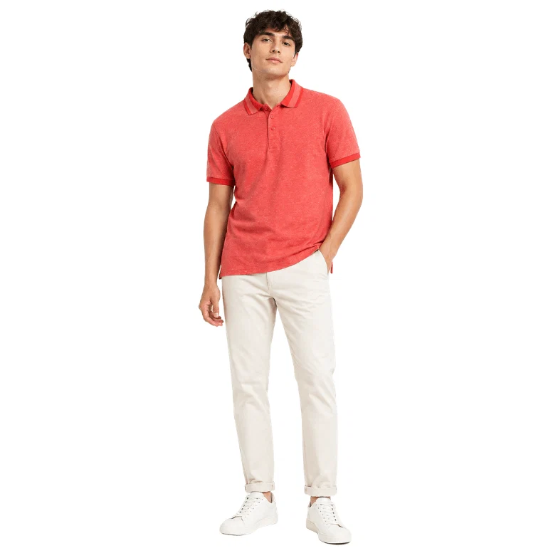 Natural Mélange Polo Stylish