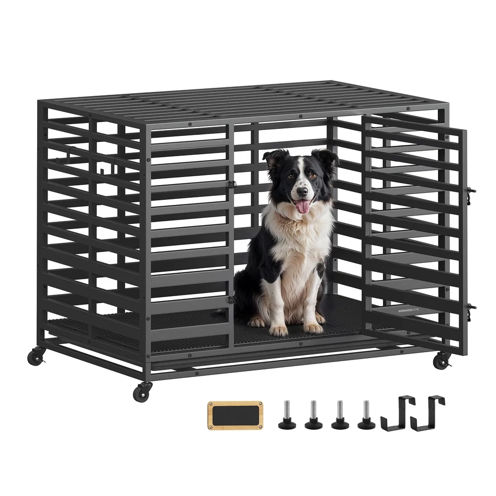 Practical SONGMICS HOME HOME Heavy-Duty Dog Crate Stylish