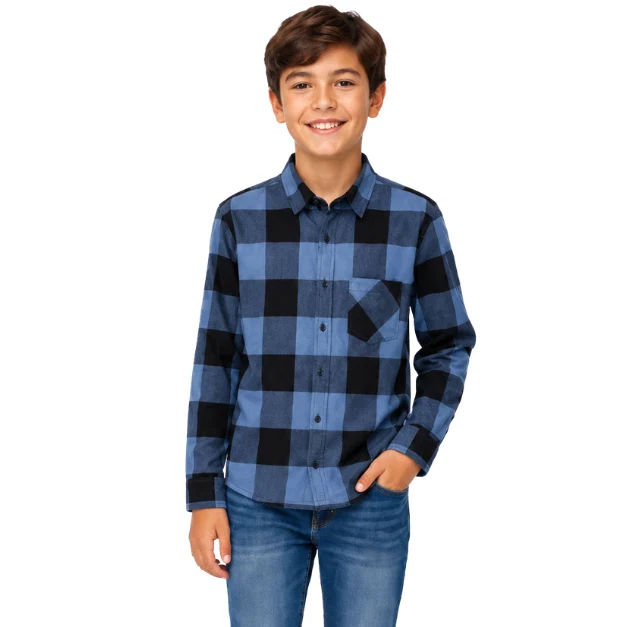 Original Plaid Flannel Shirt with Chest Pocket Fast