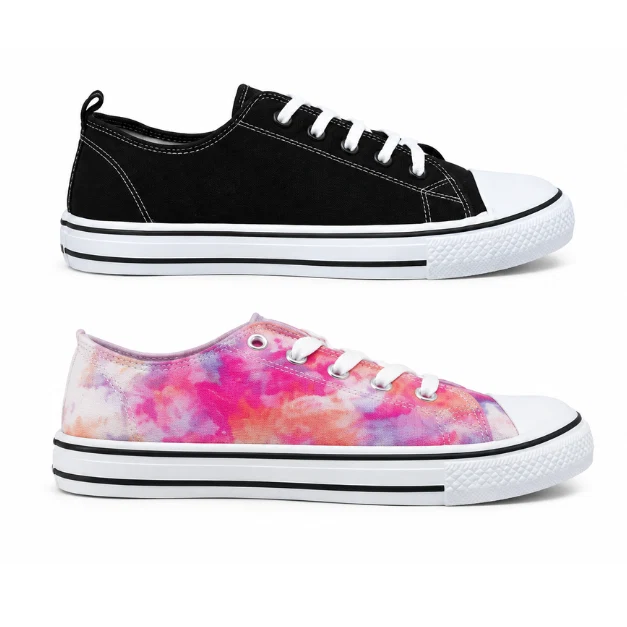 Sustainable Women's Lace-Up Canvas Sneakers Soft