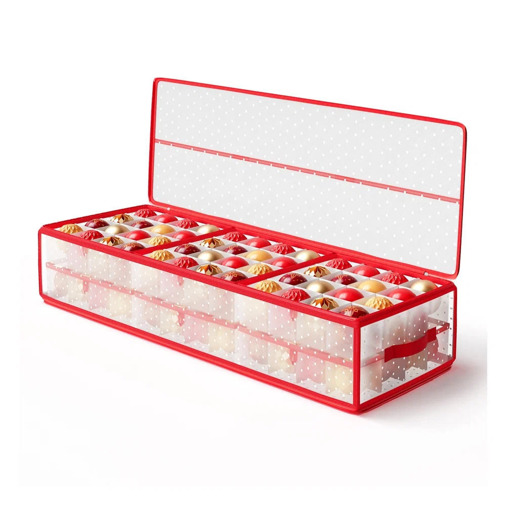 Crafted SONGMICS Bauble Storage Box with Dividers Recyclable