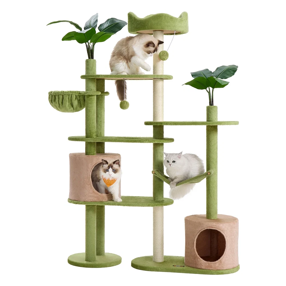 Top-Quality Feandrea XL Cat Tree 68.1-Inch Tall Cat Tower Certified