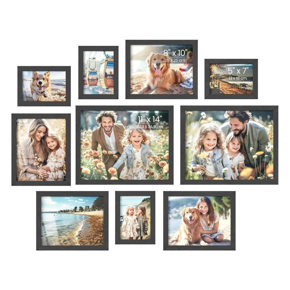 Fast SONGMICS Collage Picture Frames Set of 10 Breathable