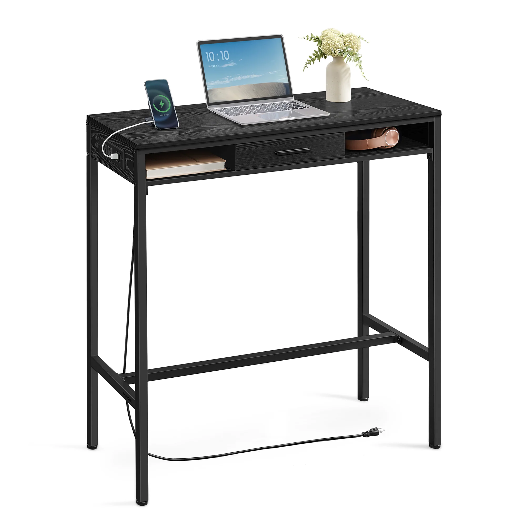 Flexible VASAGLE VASAGLE Bar Table Bar Height Pub Table Storage Kitchen Dining Table Easy-to-Use