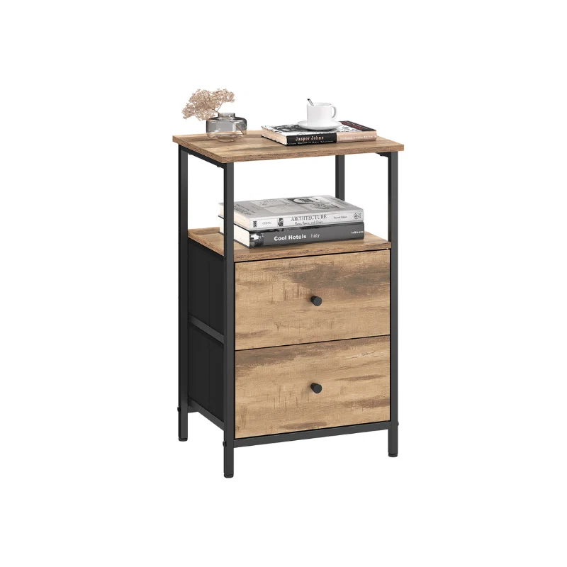 Selected VASAGLE 24-Inch Tall End Table with Storage Shelf Premium