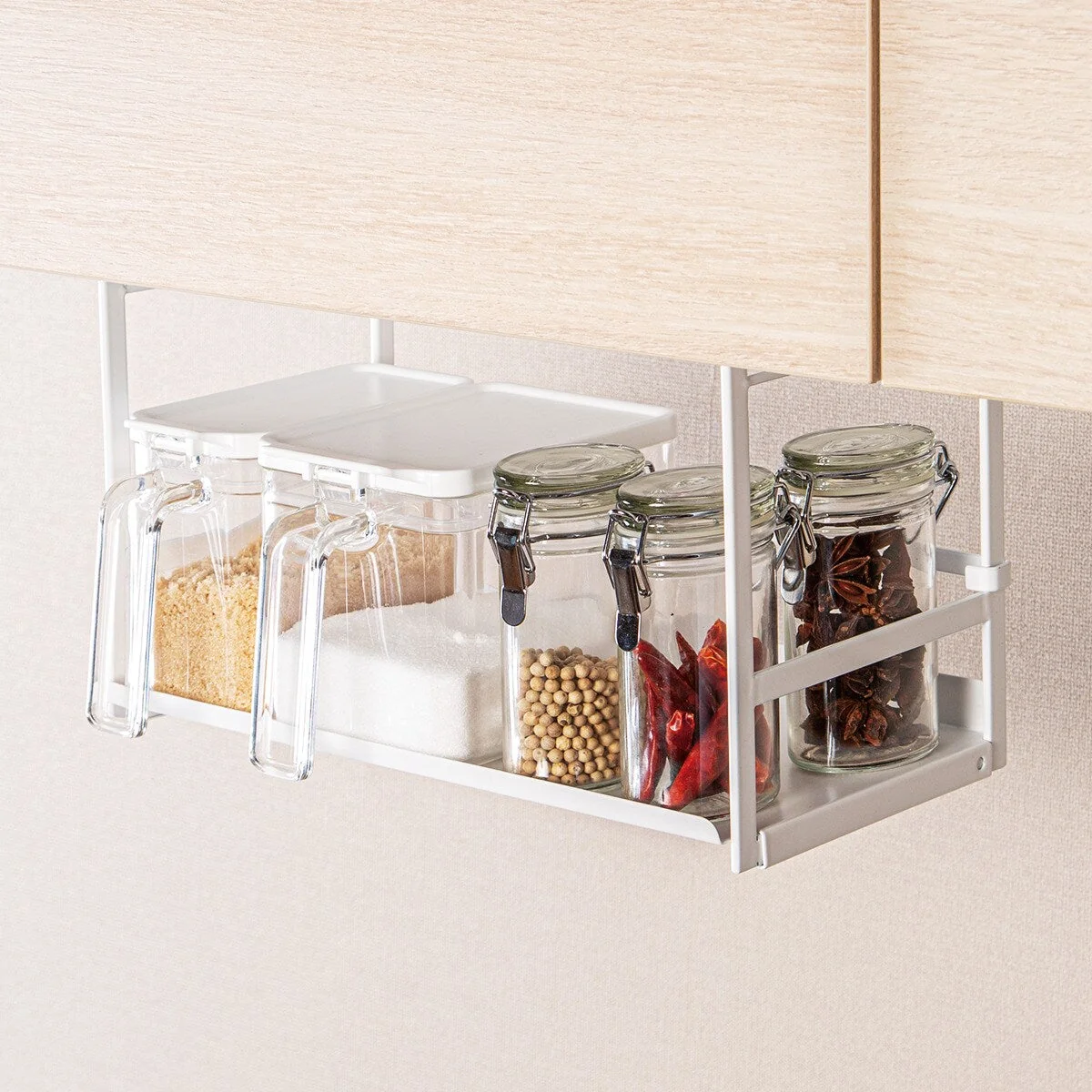 Prestigious UNDERSHELF FOOD CONTAINER RACK KT-1475 WH Professional