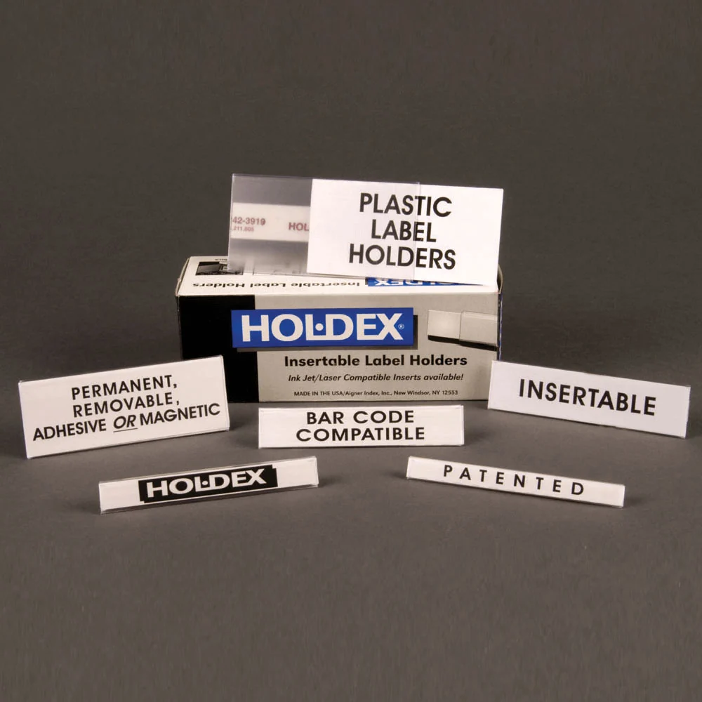 Powerful Clear Hol-Dex Label Holders - 12pk Carefully Designed
