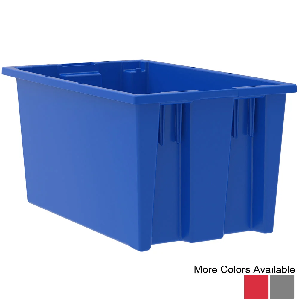 Refined Akro Nest and Stack Totes 6 Pack - 18 quot d x 11 quot w x 9 quot h Sophisticated