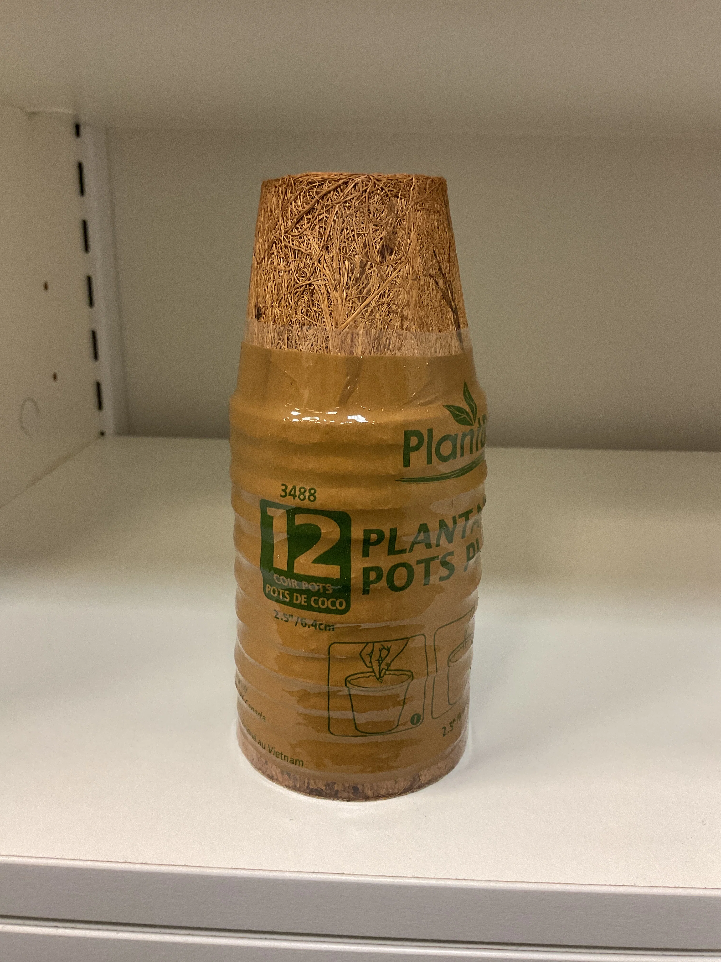 Minimalist COCONUT COIR 2.5 quot POTS 12PK Detailed
