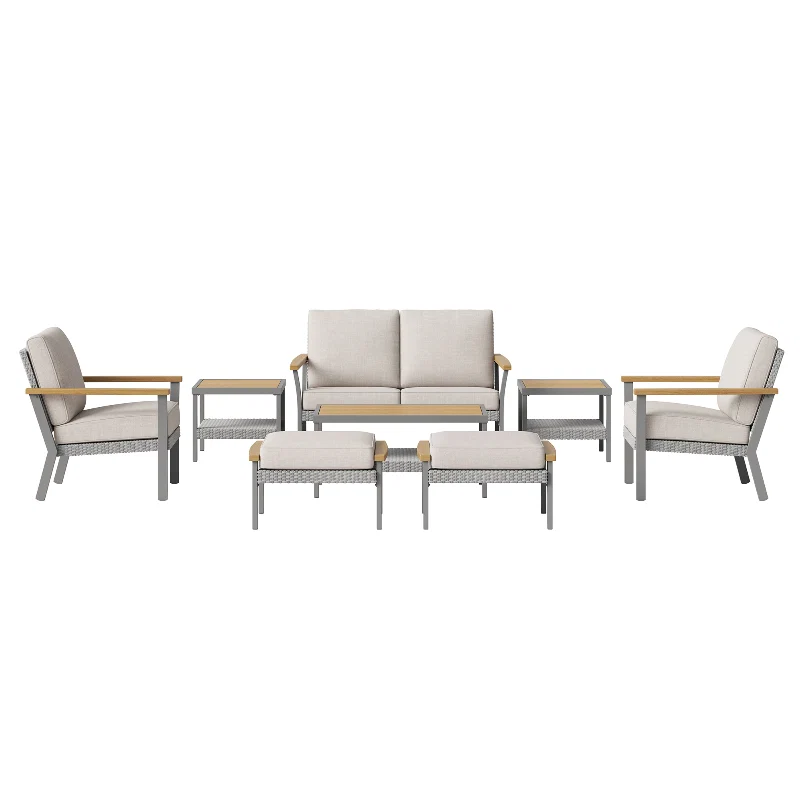 Fashionable SONGMICS Sencillo Collection -8 Piece Patio Furniture Set Casual