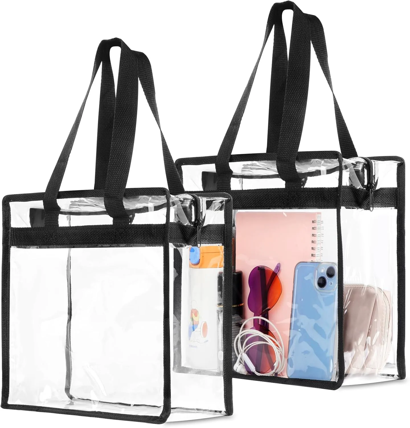 Carefully Designed STADIUM TOTE W ZIPPER 12X12X6 Soft