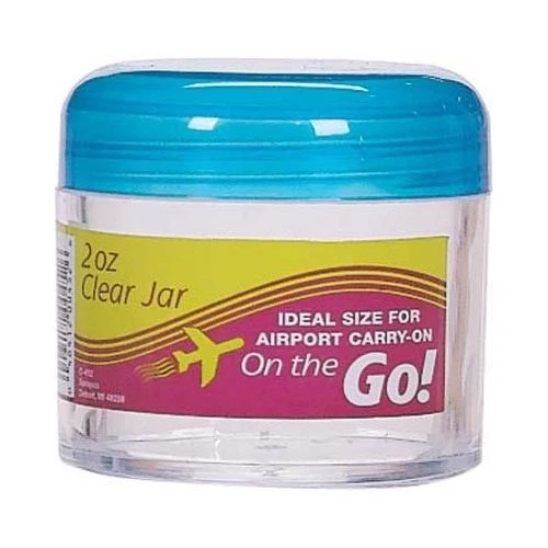 Natural 2oz CLEAR CREAM JAR Recyclable