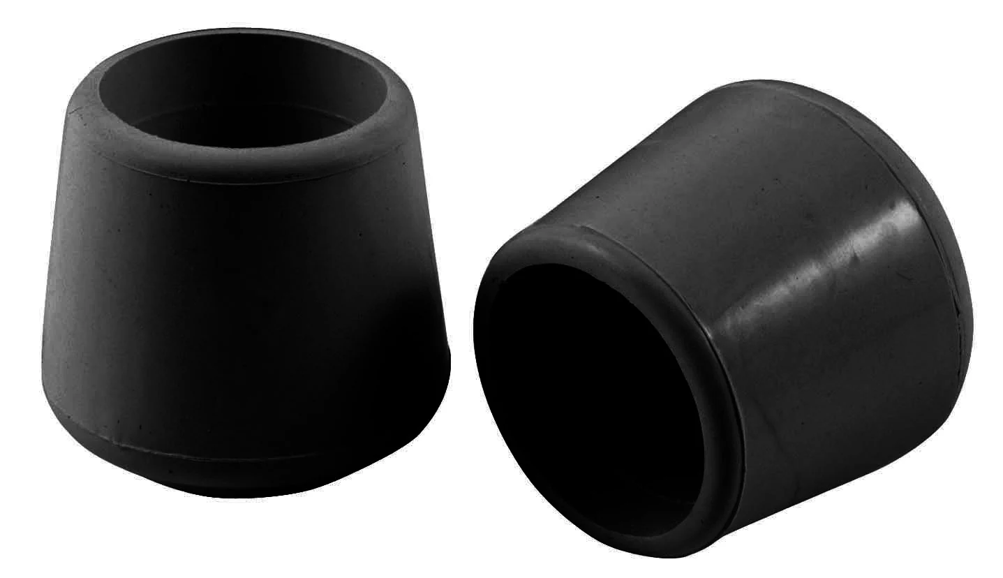 Consistent CHAIR TIPS 1 quot RUBBER BLK 4PK Premium