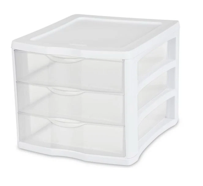 Premium 3 DRAWER UNIT WHITE Functional