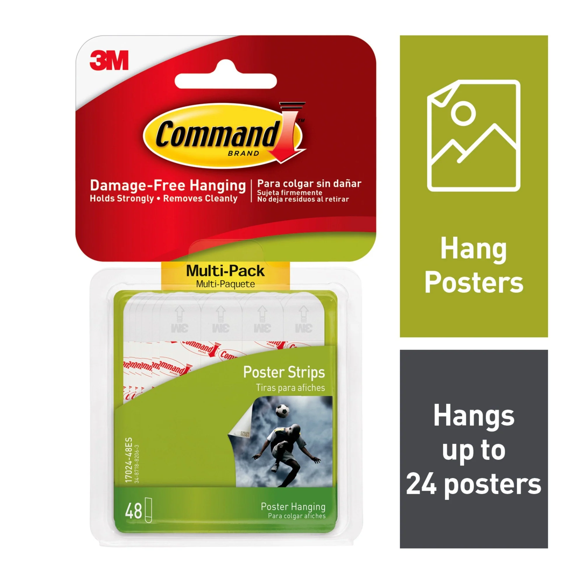 Innovative COMMAND POSTER STRIPS 48STRIPS Durable